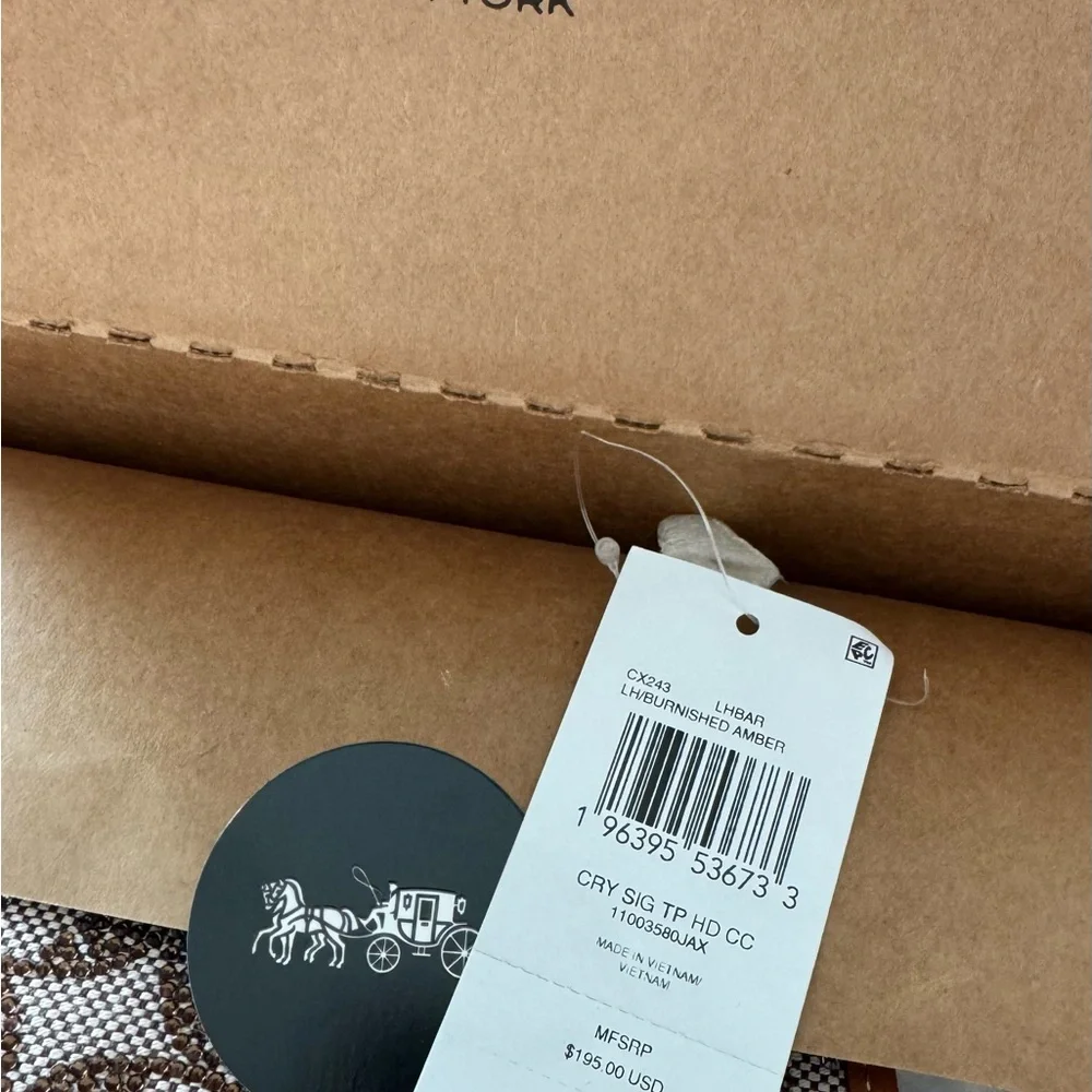 Coach signature crystal print mini bag, clutch, wallet with chain - Picture 5 of 5